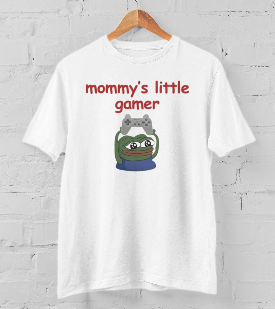 Mommy's Little Gamer Pepe Frog Controller T-Shirt