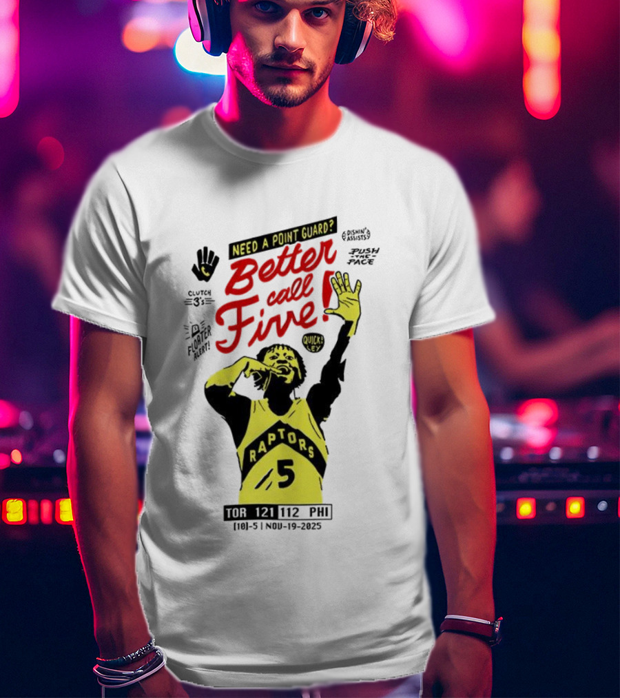 Need A Point Guard Better Call Five Toronto Raptors Basketball Quick Key T-Shirt