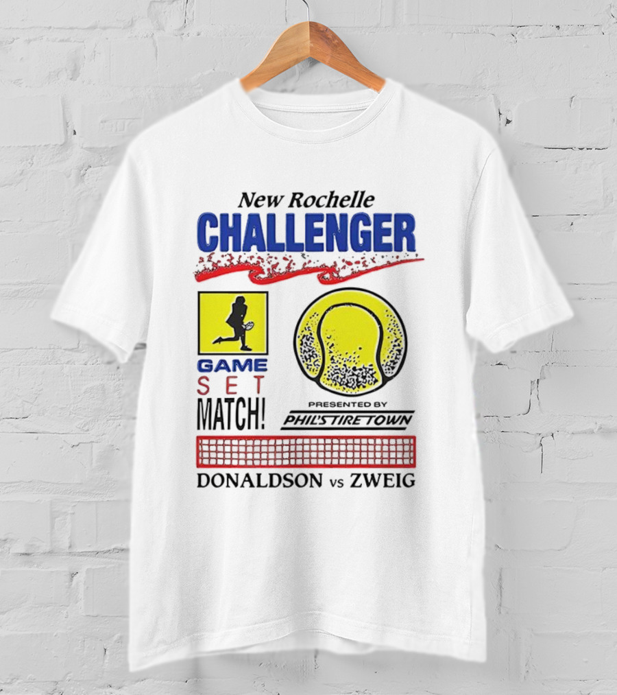New Rochelle Challenger Game Set Match Tennis Tournament Donaldson Zweig Invitational T-Shirt