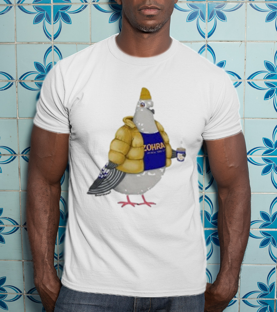Preorder Winter Jersey Pigeon Zohran Mamdani Yellow Jacket Beanie Coffee Cup T-Shirt