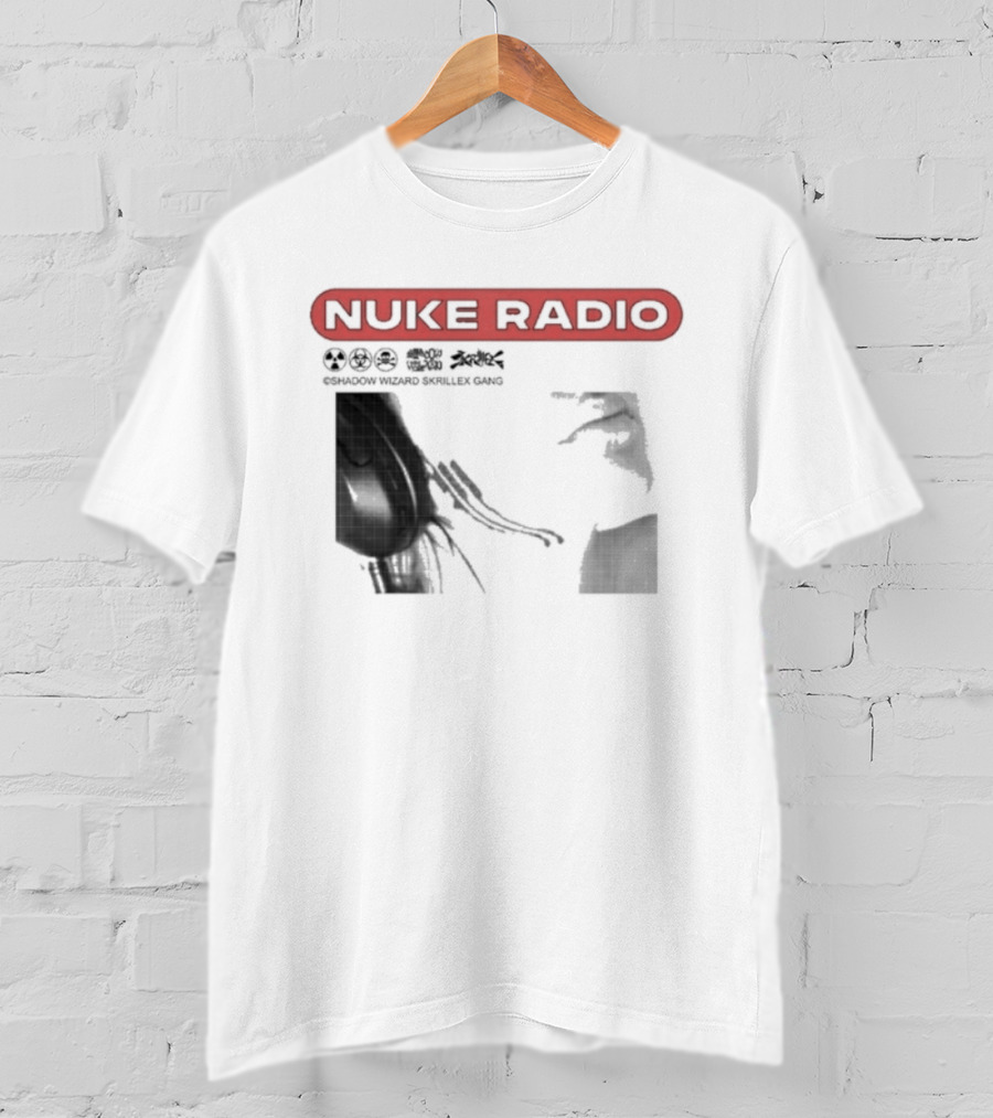 Nuke Radio Shadow Wizard Skrillex Gang Eardrum T-Shirt