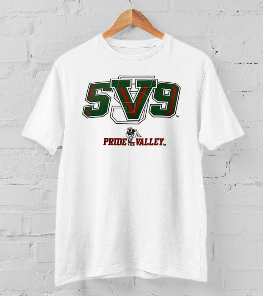SV9 Pride Of The Valley Fresno State Bulldogs Football T-Shirt