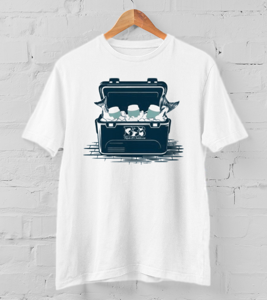 Triple B Outdoors Cooler Shark Pirate Theme Ocean Adventure T-Shirt