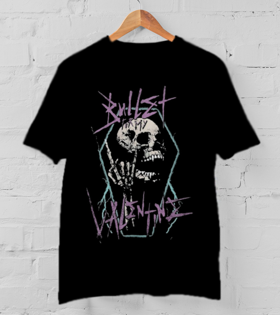 Bullet For My Valentine Coffin Skull Pastel Gothic Style T-Shirt