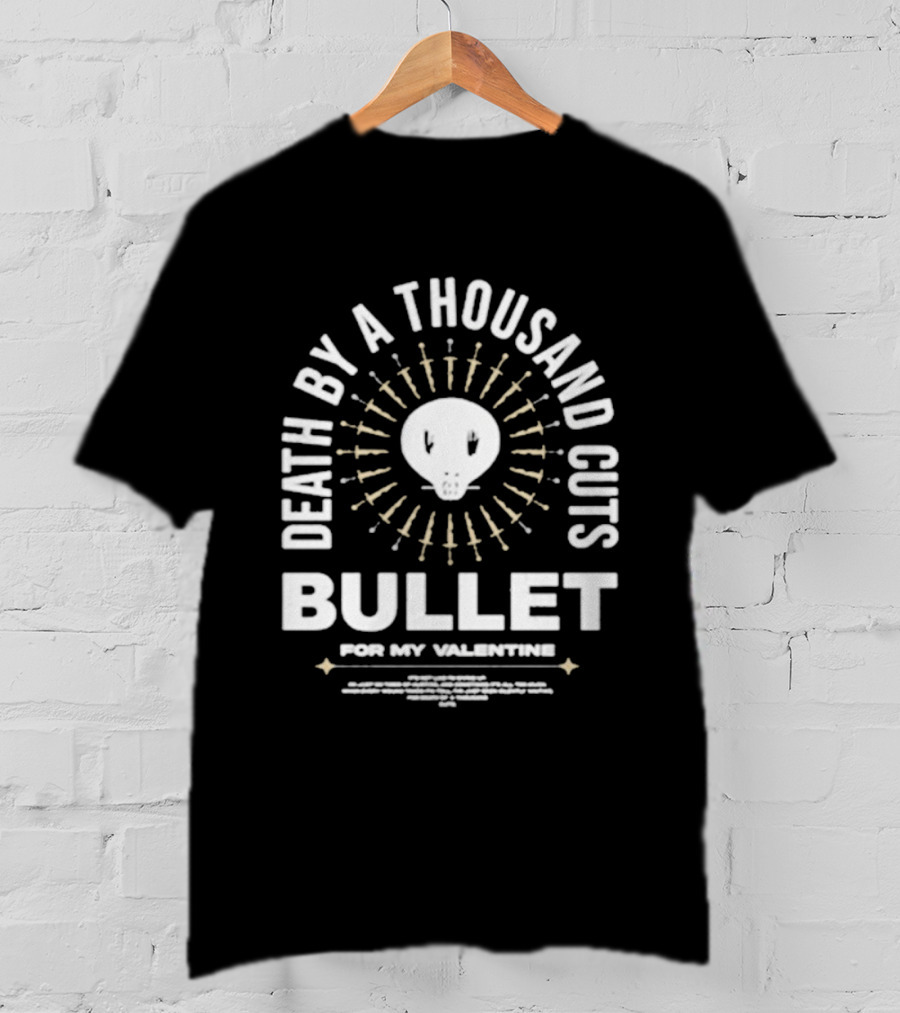 Bullet For My Valentine Death By A Thousand Cuts Skull And Swords T-Shirt