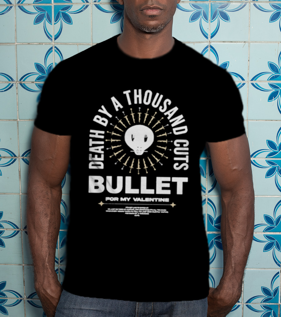 Bullet For My Valentine Death By A Thousand Cuts Skull And Swords T-Shirt