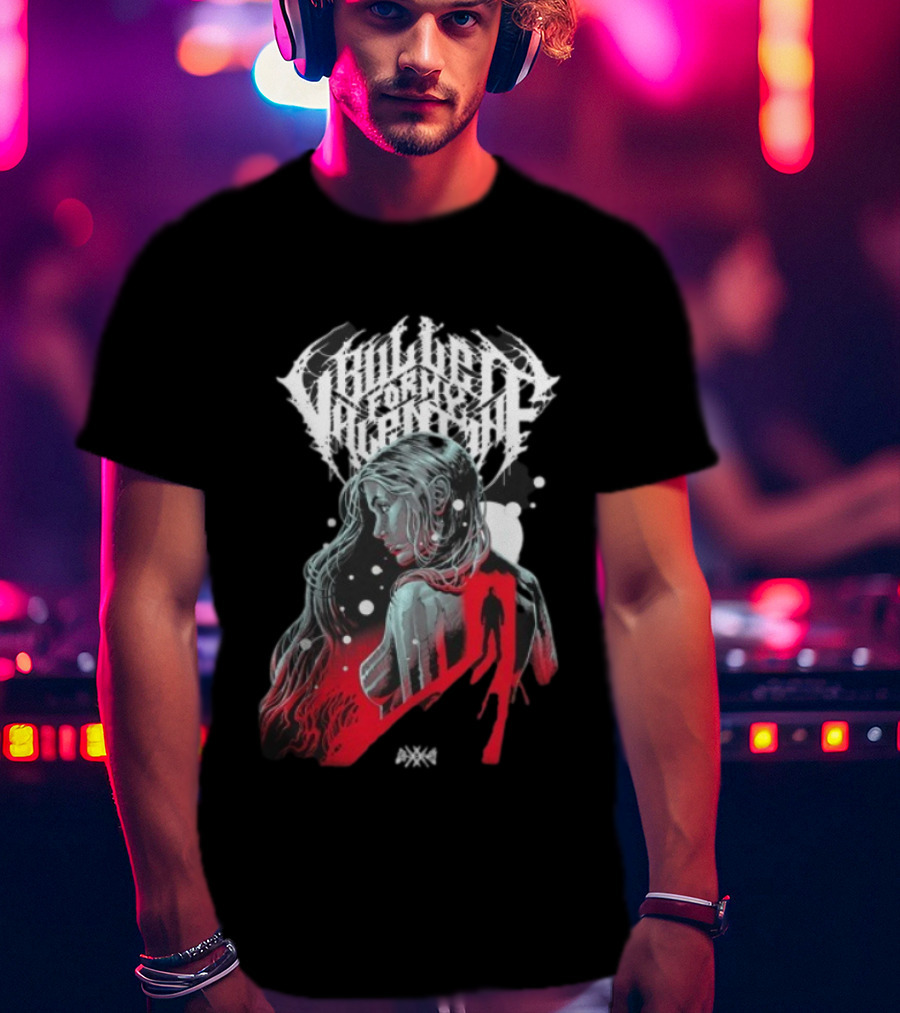 Bullet For My Valentine Poisoned Ascendancy Through The Door Woman Silhouette 2025 T-Shirt