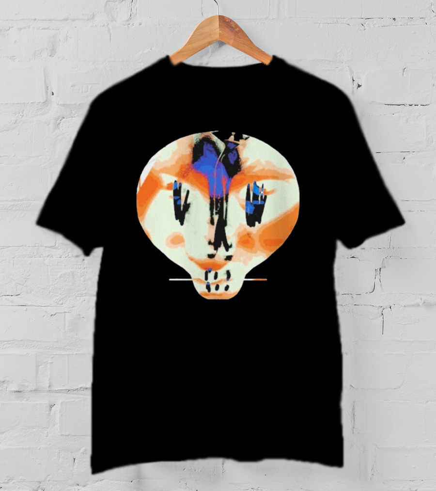 Bullet For My Valentine Skull Infill Abstract Vibrant Style T-Shirt