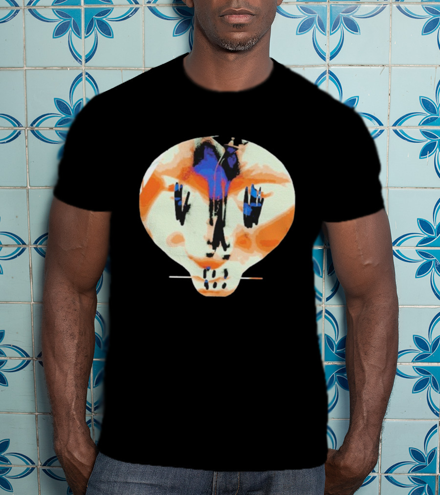 Bullet For My Valentine Skull Infill Abstract Vibrant Style T-Shirt