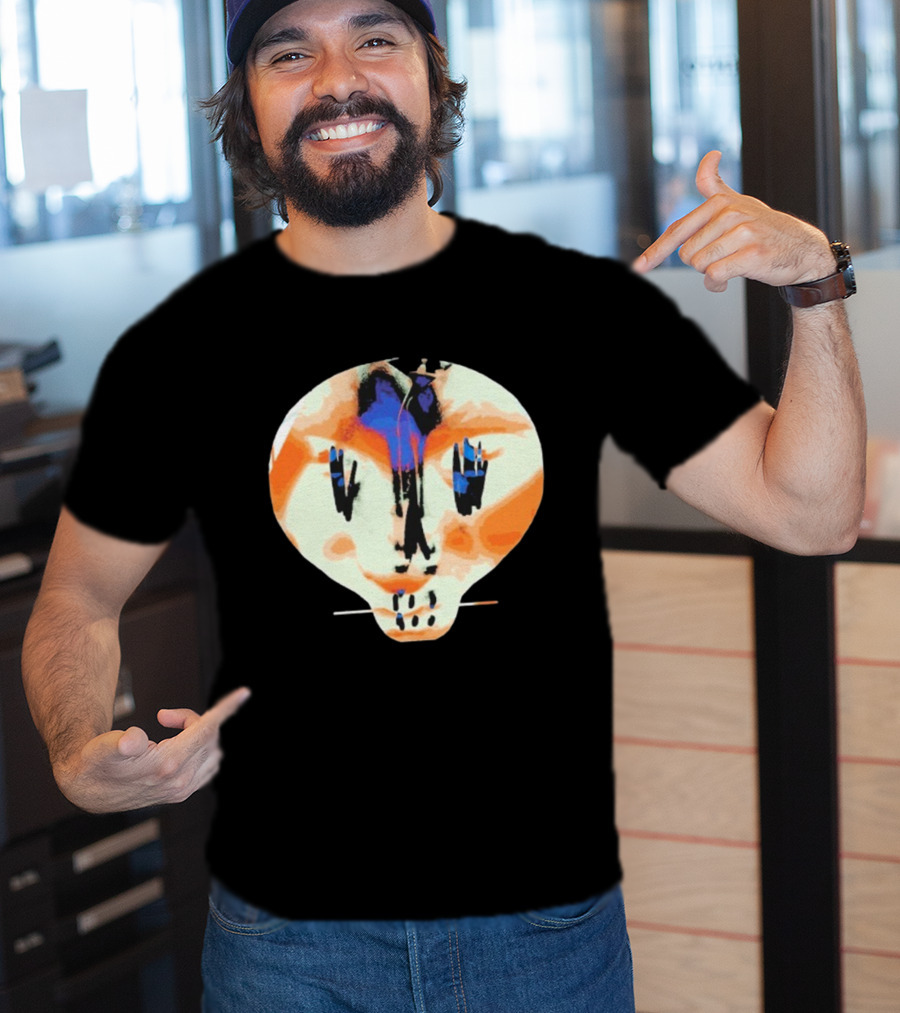 Bullet For My Valentine Skull Infill Abstract Vibrant Style T-Shirt