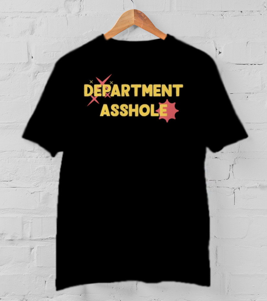 Chris Boden Department Asshole Text Humor With Star Badge Icon T-Shirt
