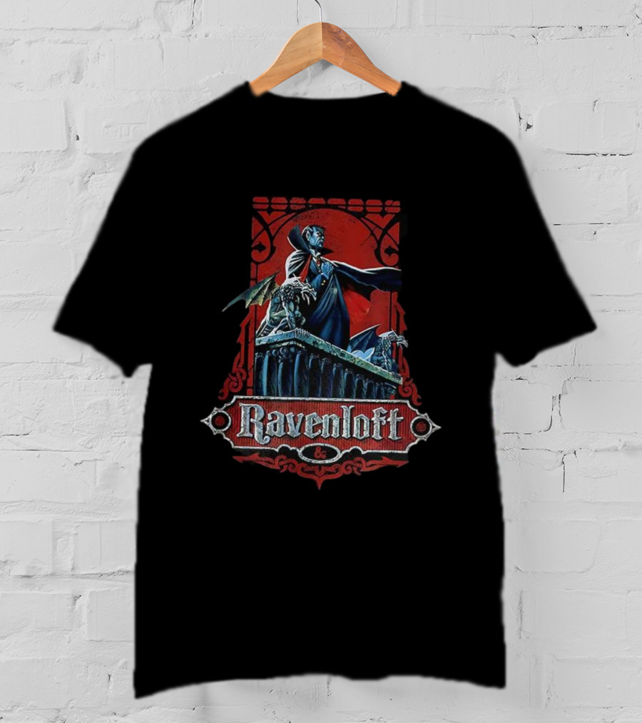 Ravenloft Dungeons And Dragons 50th Anniversary Vampire Imagery T-Shirt
