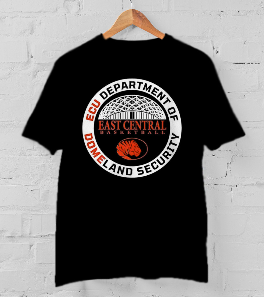 ECU Department Of Domeland Security East Central Basketball Tiger T-Shirt