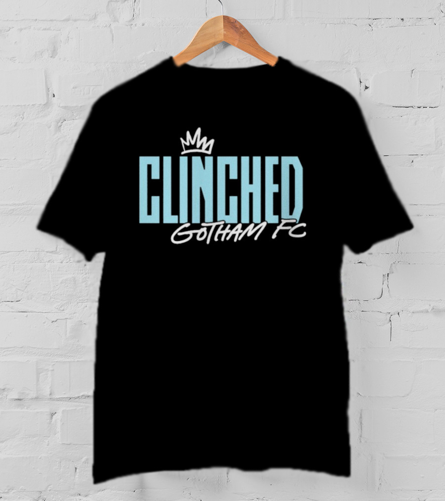 Clinched Crown Gotham FC Victory T-Shirt