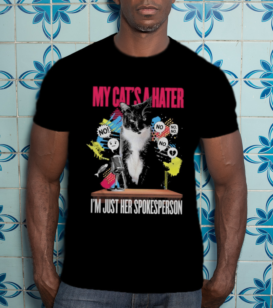My Cat's A Hater I'm Just Her Spokesperson Layze Stormy T-Shirt