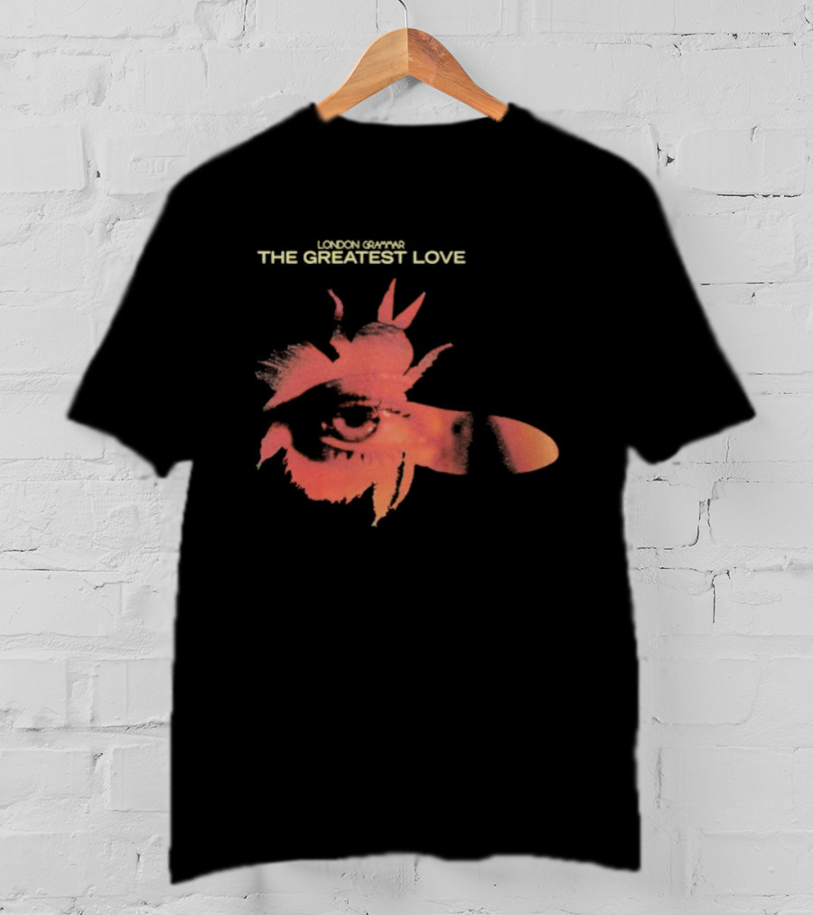 London Grammar The Greatest Love Eye In The Fly Red Collage Illustration T-Shirt