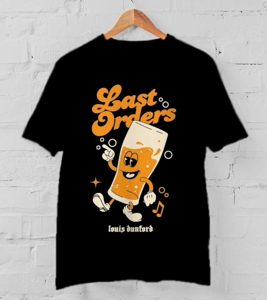 Louis Dunford Last Orders Be Lucky Animated Beer Glass T-Shirt