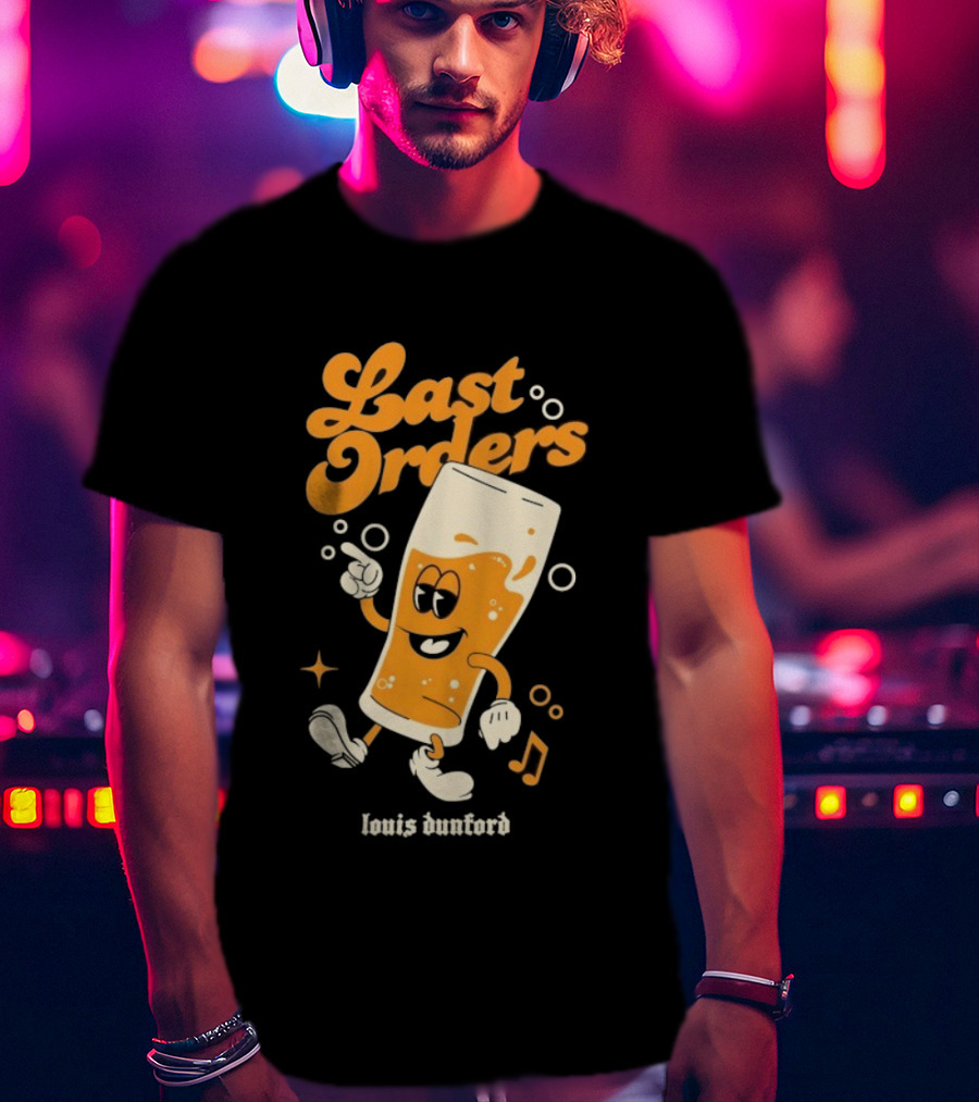 Louis Dunford Last Orders Be Lucky Animated Beer Glass T-Shirt