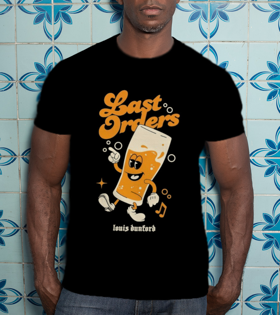 Louis Dunford Last Orders Be Lucky Animated Beer Glass T-Shirt