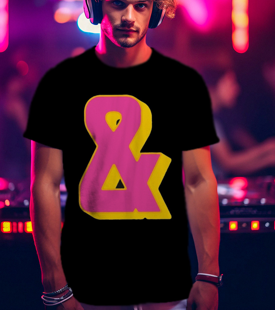 Bastille Presents Faded Ampersand Retro Style T-Shirt
