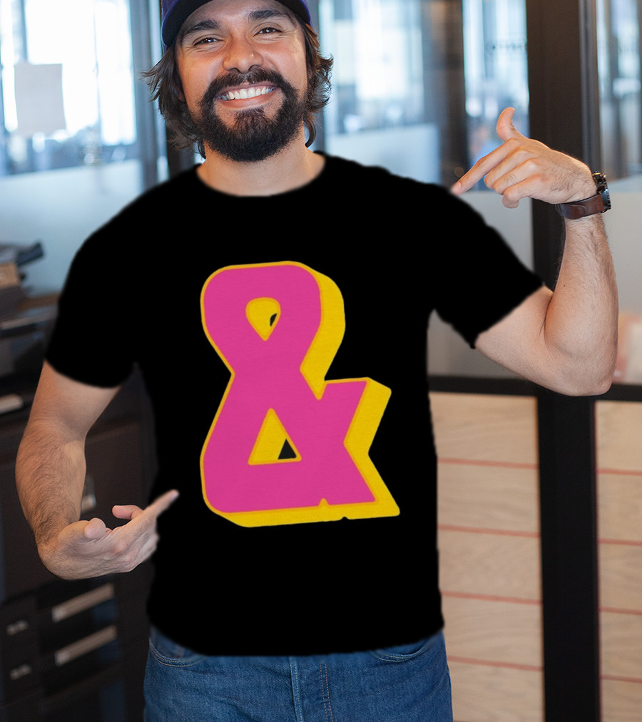 Bastille Presents Faded Ampersand Retro Style T-Shirt