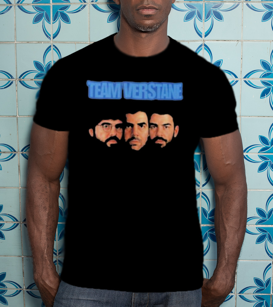 Team Verstane Faces With Three Characters T-Shirt