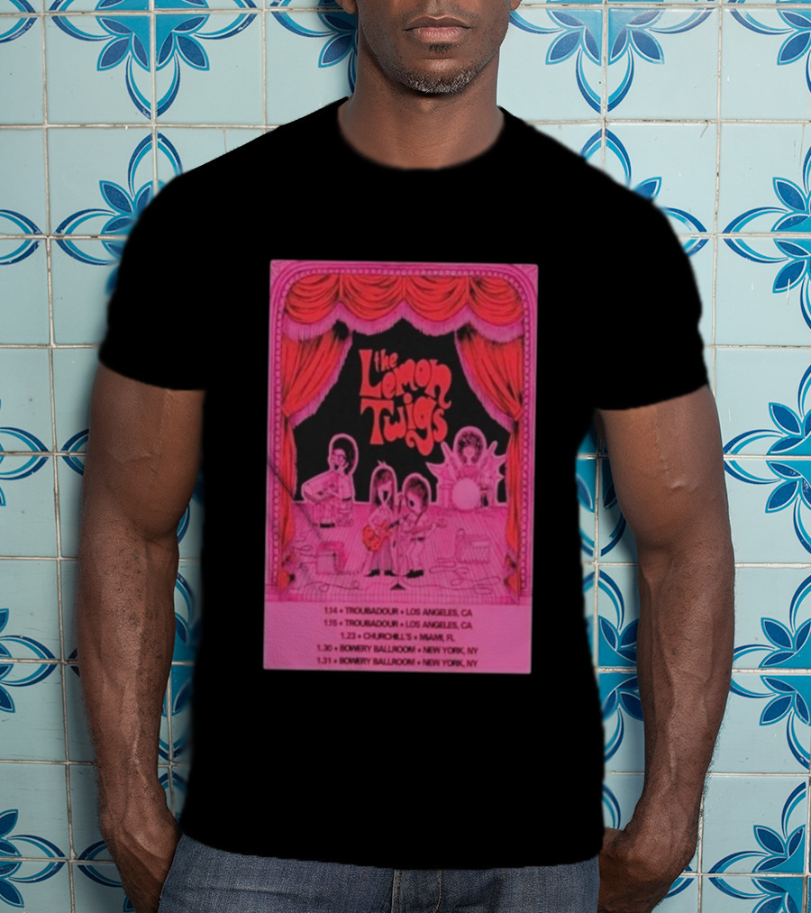 The Lemon Twigs Tour Los Angeles Miami New York 2026 Concert Dates T-Shirt