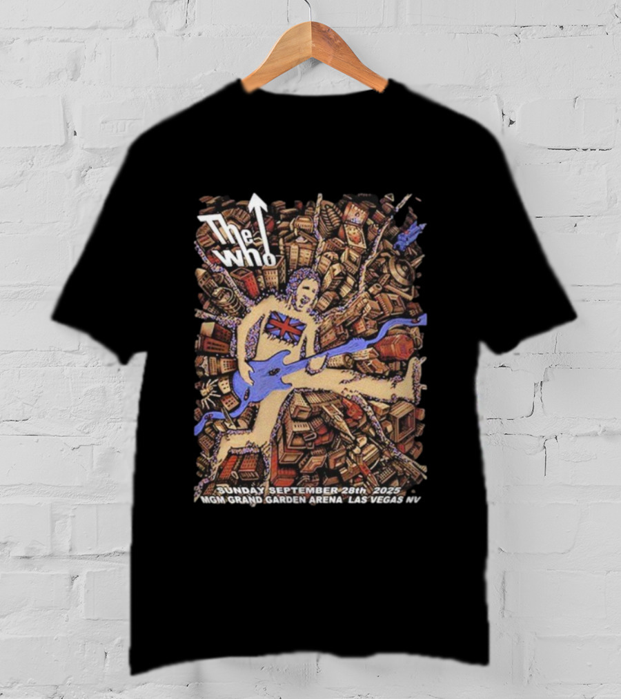 The Who Live At MGM Grand Garden Arena Las Vegas September 28 2025 T-Shirt