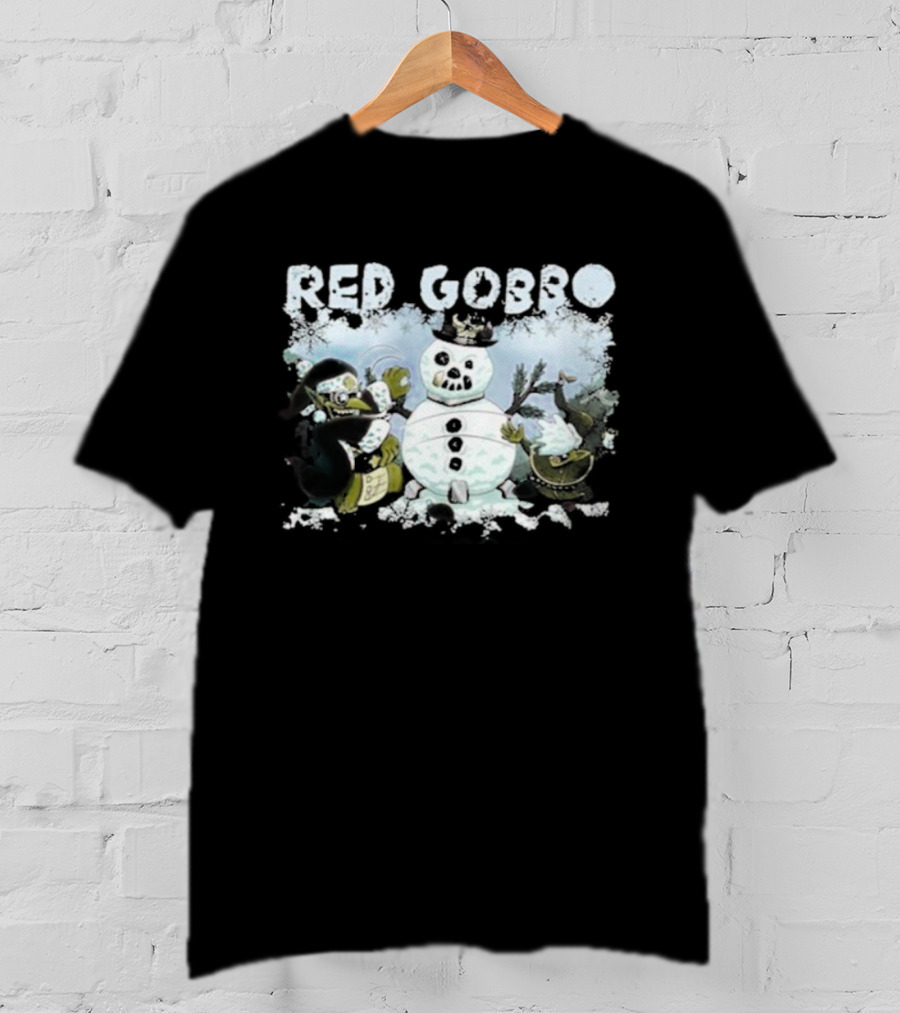 Warhammer Red Gobbo Merry Grotmas Christmas Snowman Festive Fantasy Grot Holiday T-Shirt