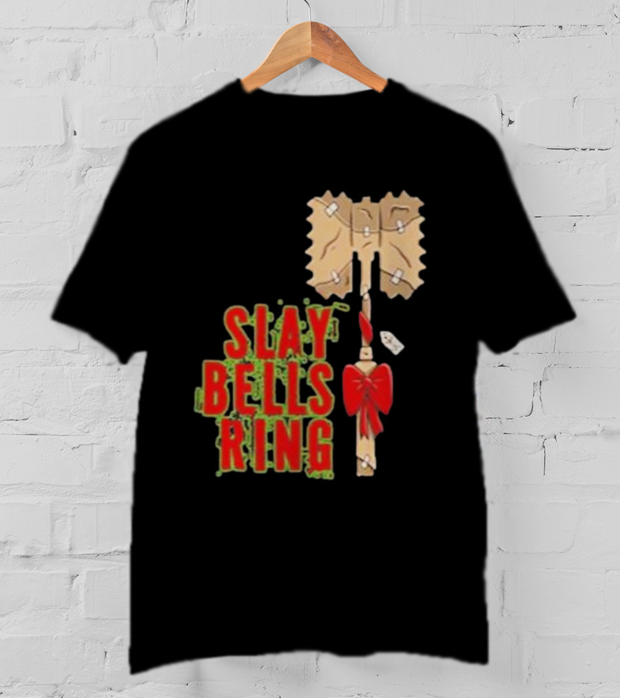 Warhammer Slay Bells Ring Christmas Red Gobbo Logan Image Details T-Shirt