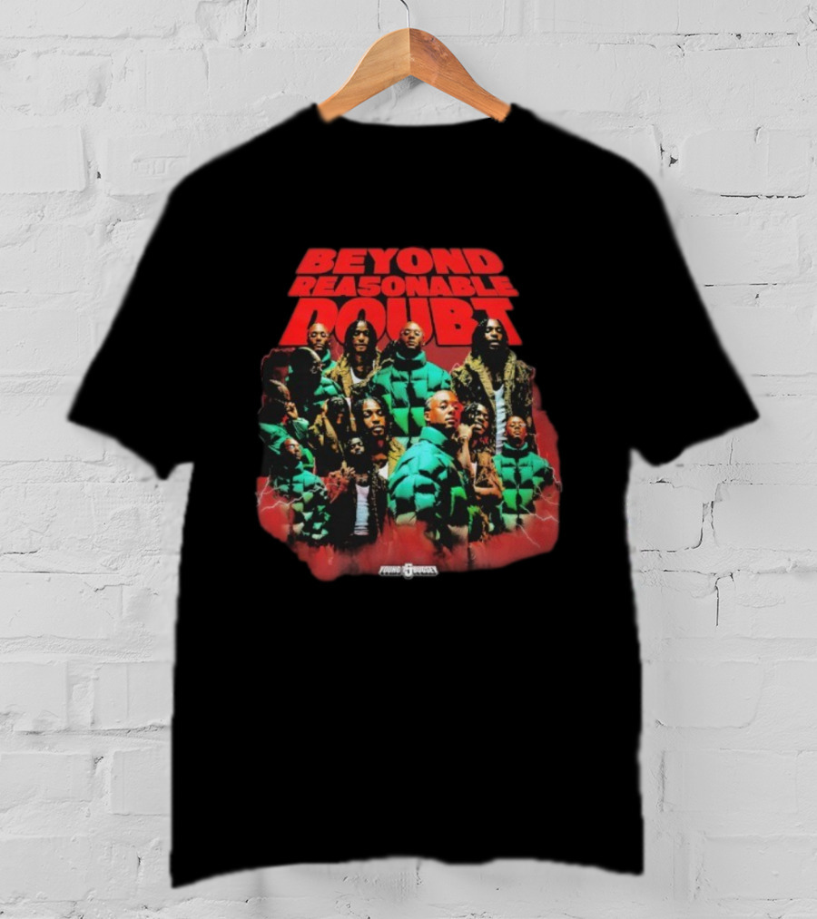 Young & Bugsey Beyond Reasonable Doubt Collage T-Shirt