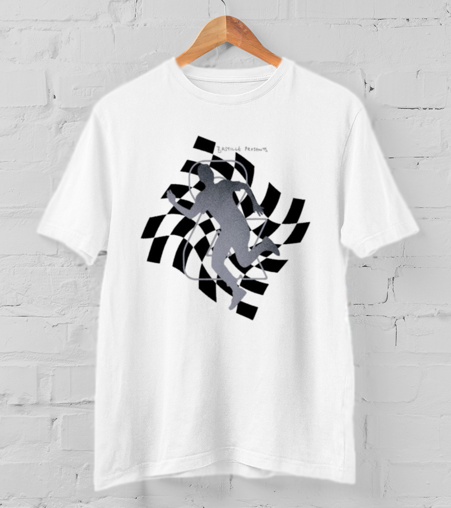 Bastille Checkered Runner Iconic Silhouette T-Shirt
