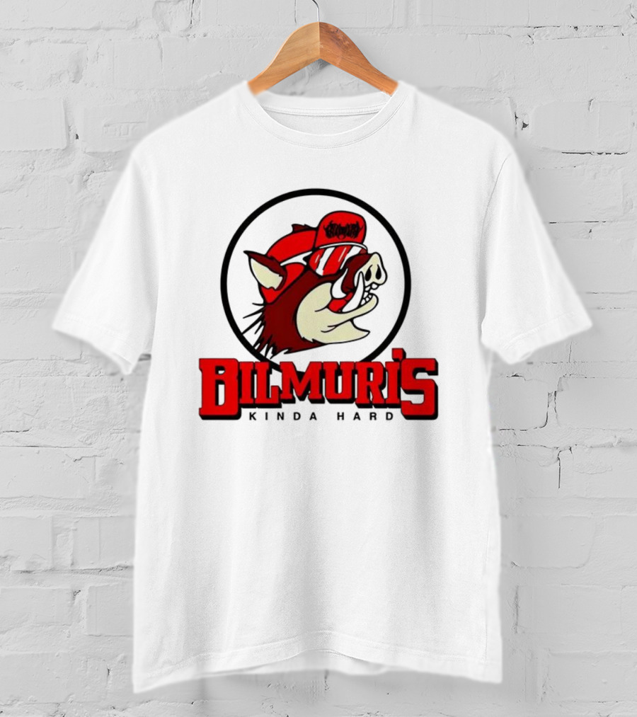 Bilmuri Hog-Ee’s Kinda Hard Red Hat Bear Logo T-Shirt