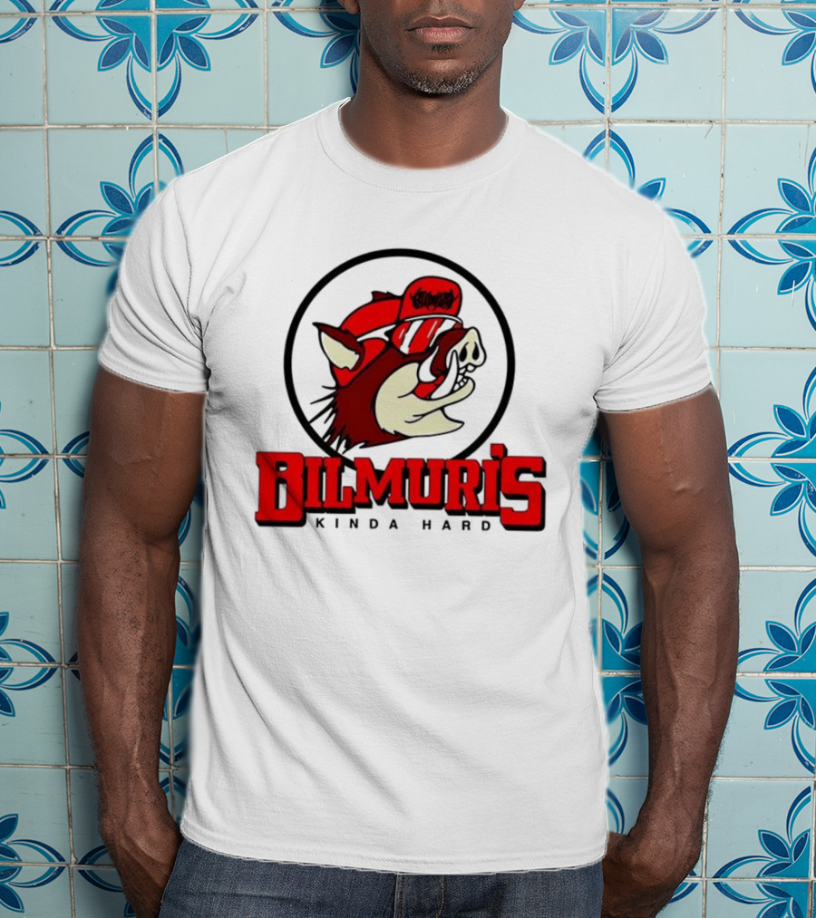 Bilmuri Hog-Ee’s Kinda Hard Red Hat Bear Logo T-Shirt