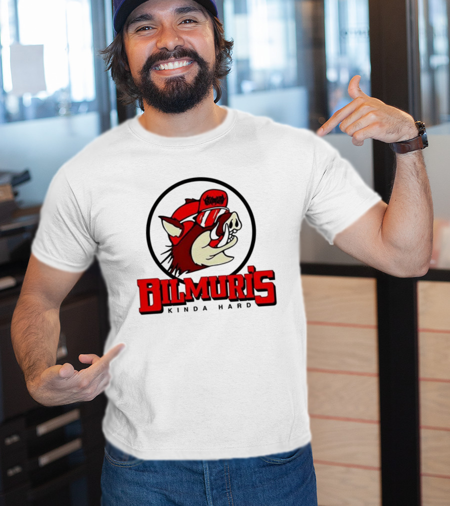Bilmuri Hog-Ee’s Kinda Hard Red Hat Bear Logo T-Shirt