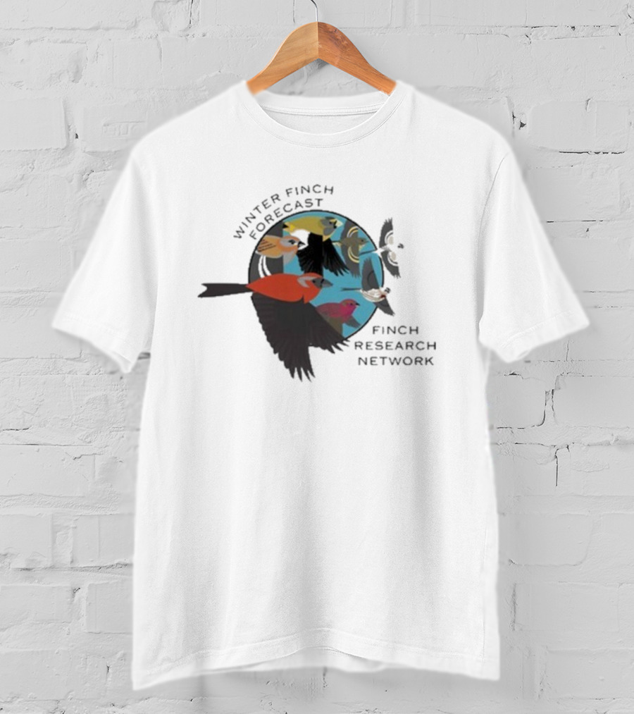 Winter Finch Forecast Finch Research Network Birds T-Shirt