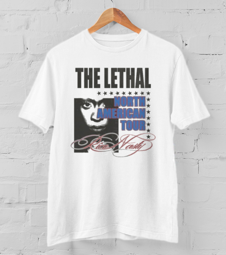 Rico Nasty The Lethal North American Tour 2025 2026 Stars Smiling Face T-Shirt