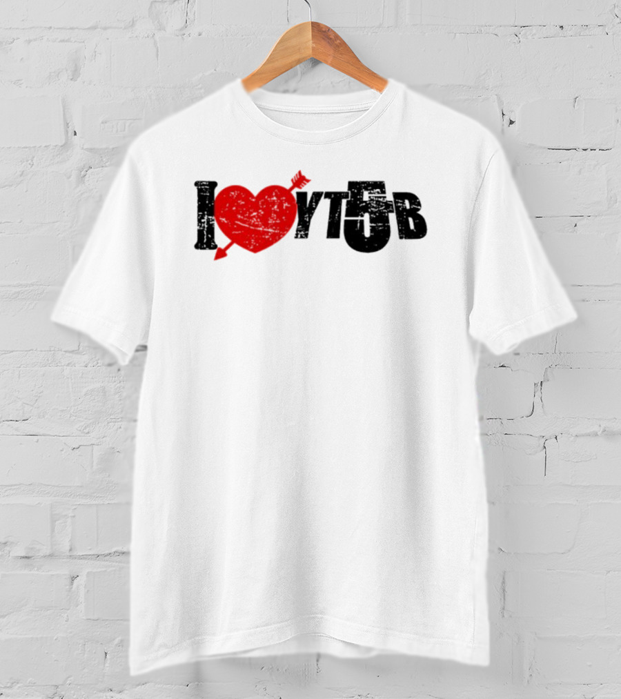 I Heart YTB Young And Bugsey Arrow Through Heart Icon T-Shirt