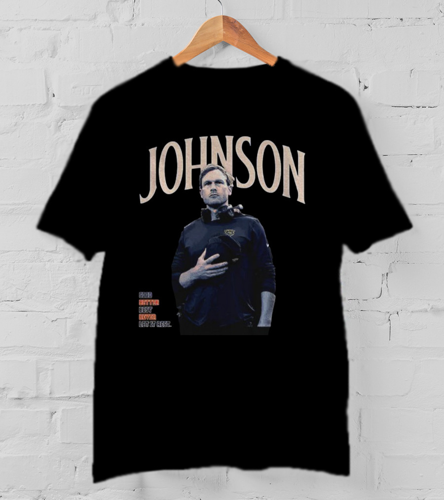 Johnson Chicago Bears Football Good Better Best Never Let It Rest NFL Vintage T-Shirt