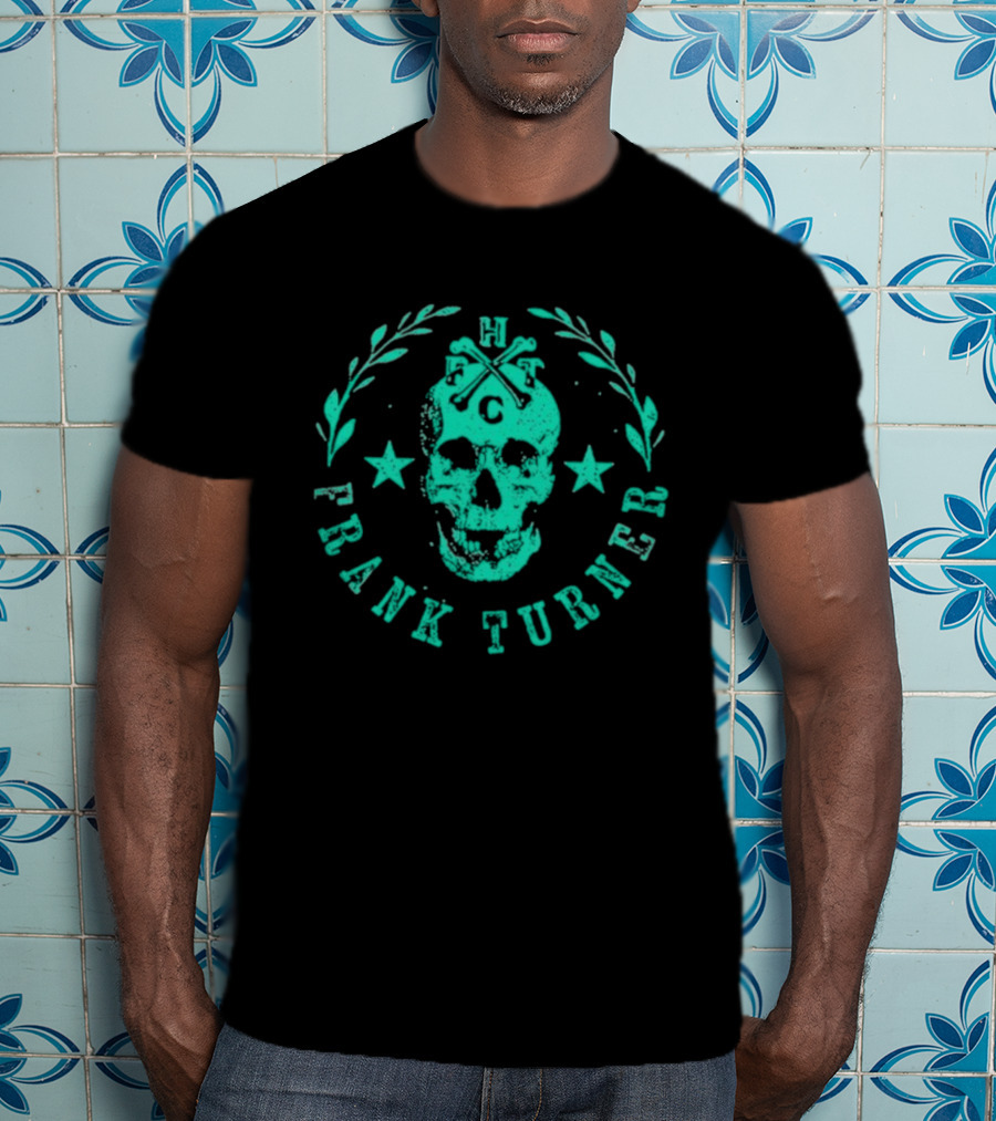 Frank Turner FTHC Skull Laurel Stars Badge Chair T-Shirt