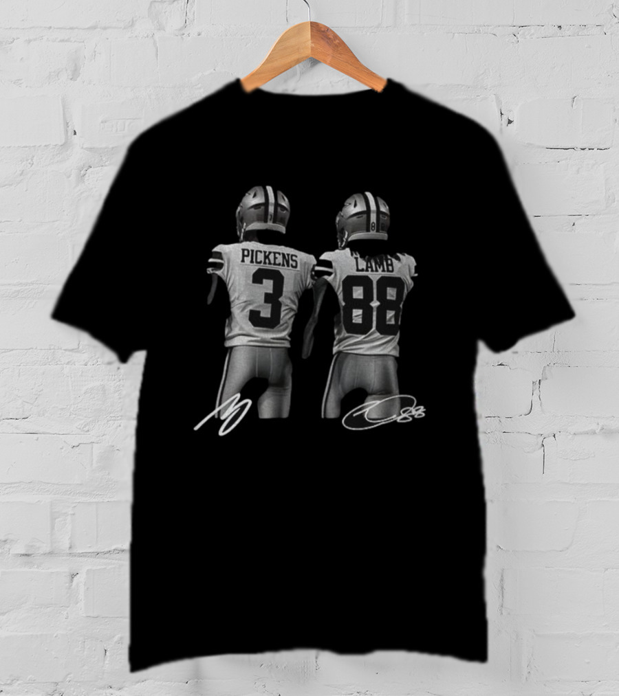 George Pickens Ceedee Lamb Dallas Cowboys Signature Jerseys T-Shirt