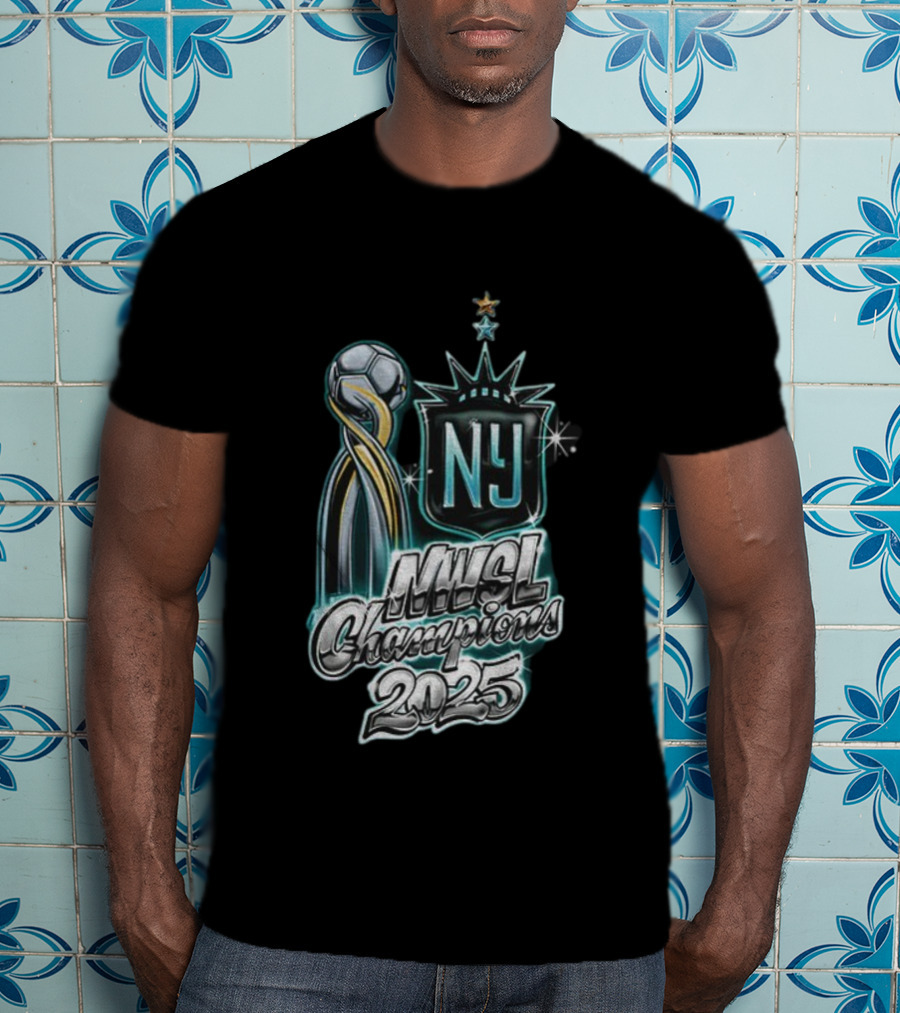 Gotham FC NY NWSL Champions 2025 Soccer Trophy Star Logo T-Shirt
