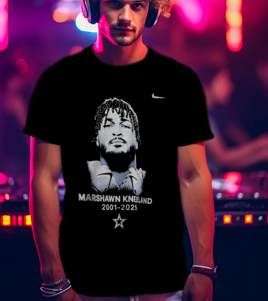 Nike Marshawn Kneeland 2001-2025 Remembrance Portrait T-Shirt