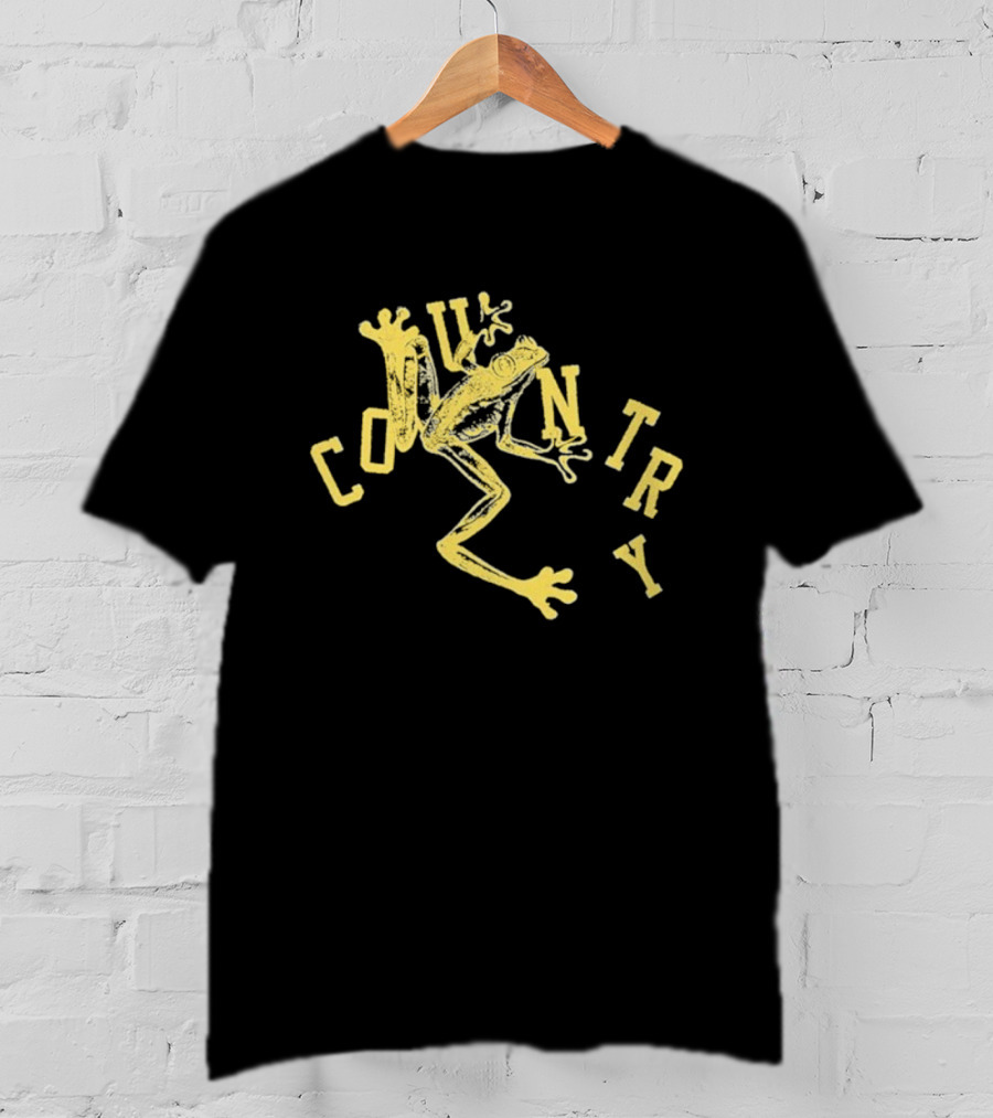 Medium Build Country Frog Retro Graphic Icon Frog T-Shirt