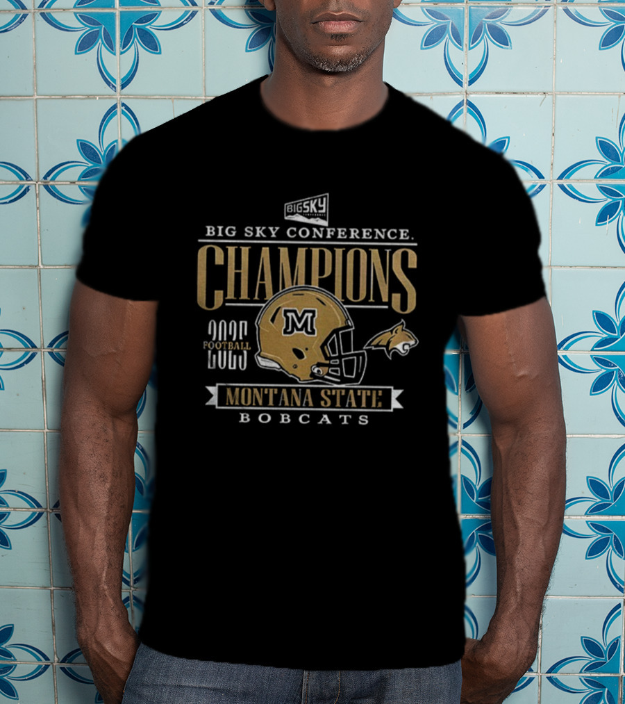 Big Sky Conference Champions 2025 Montana State Bobcats Football T-Shirt