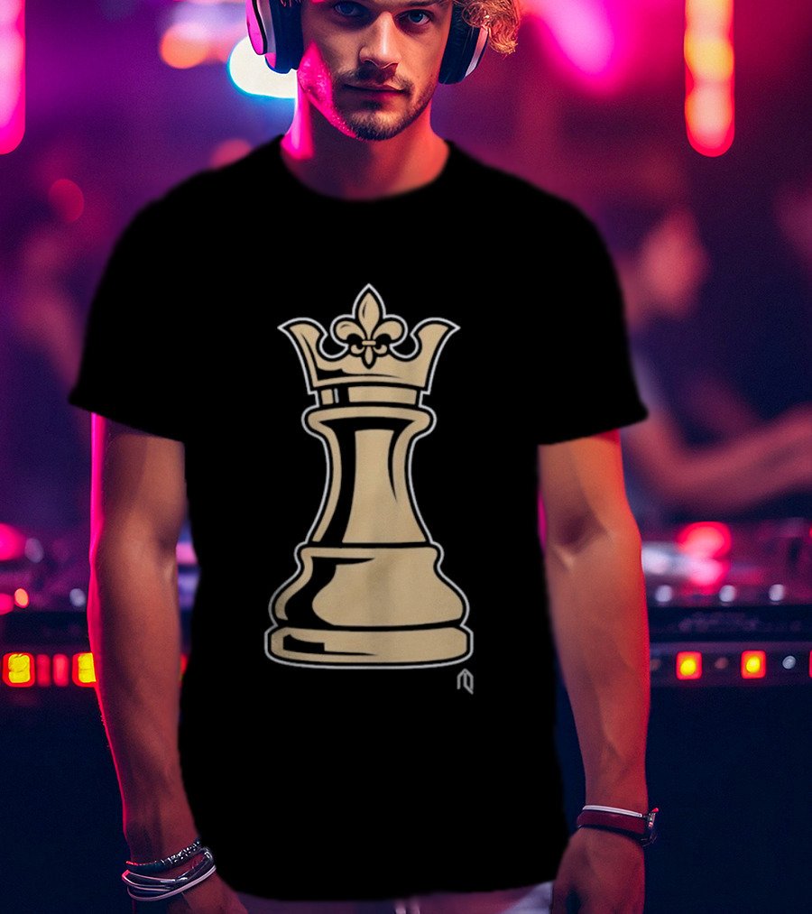New Orleans Pelicans Basketball Queen Fleur-de-Lis Chess Piece T-Shirt