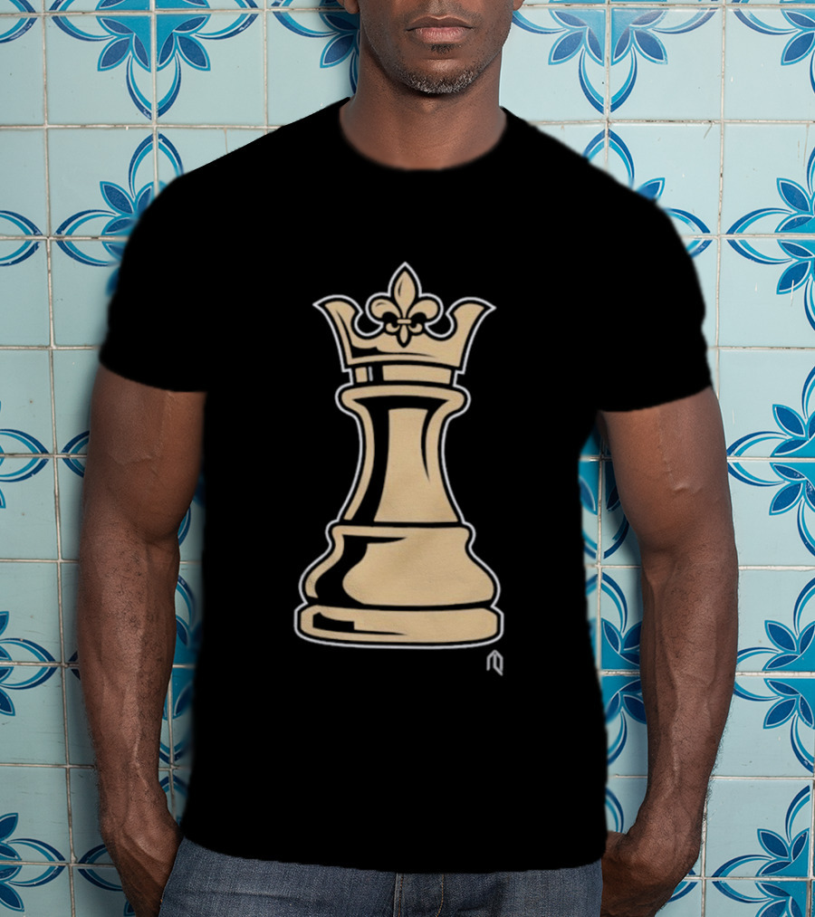 New Orleans Pelicans Basketball Queen Fleur-de-Lis Chess Piece T-Shirt