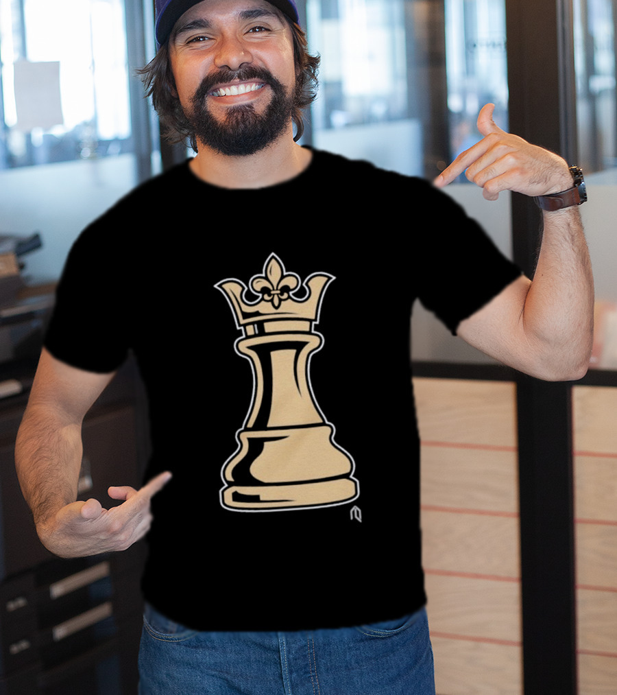 New Orleans Pelicans Basketball Queen Fleur-de-Lis Chess Piece T-Shirt
