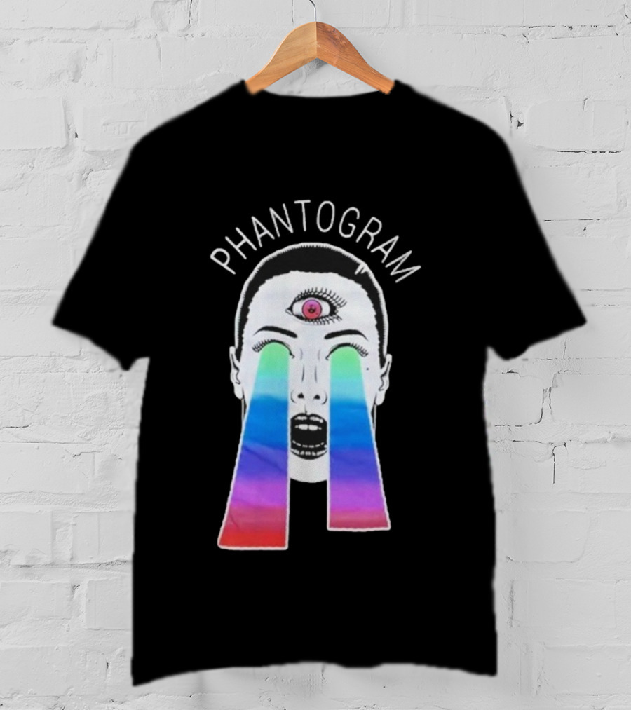 Phantogram Psychedelic Laser Eyes Third Eye Design T-Shirt