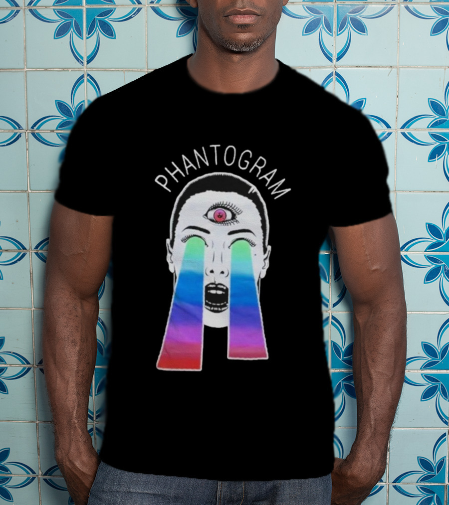 Phantogram Psychedelic Laser Eyes Third Eye Design T-Shirt
